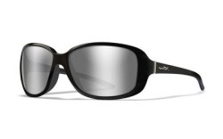 WileyX AFFINITY Grey Silver Flash Gloss Black Frame