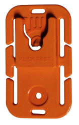 Klick Fast Quad MOLLE Dock - Hi-Vis Orange