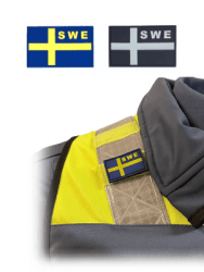 Ullharen PVC Patch Flagga SWE med Kardborre