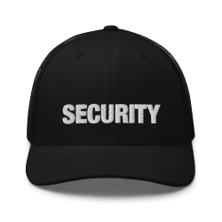 SECURITY Keps – Trucker Modell Yupoong 6606
