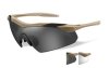 WileyX Vapor Grey/Clear Tan Frame