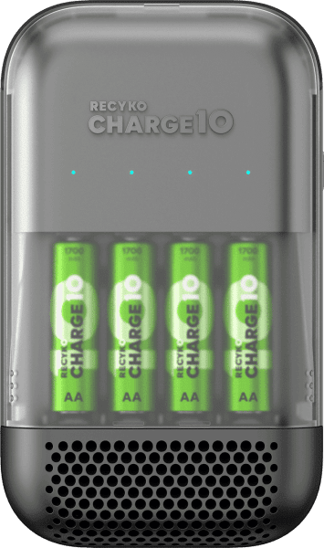 Zoom bild av GP ReCyko Charge 10 Batteriladdare + 4st AA 1700mAh