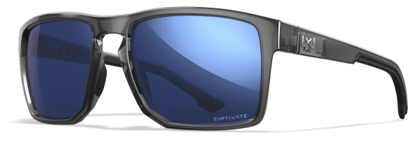Zoom bild av WileyX Founder Captivate Polarized Blue Mirror / Gloss Crystal Grey