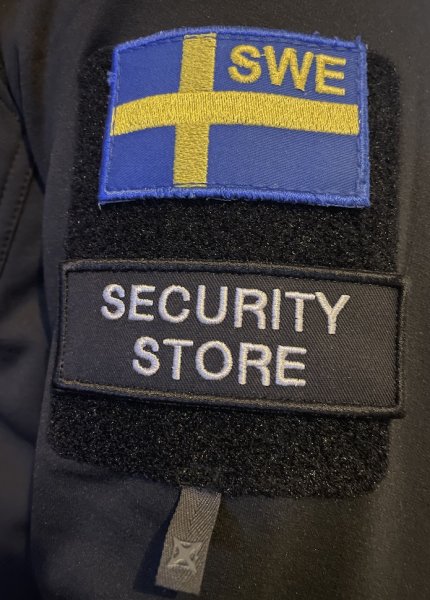 Zoom bild av SECURITY STORE Patch med flagga