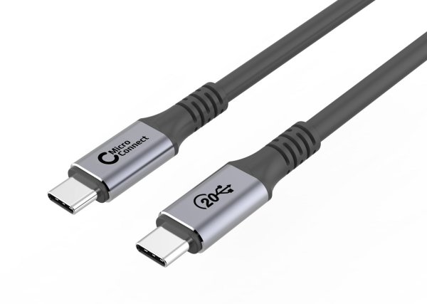 Zoom bild av Premium USB-C cable 2m, 100W, 20Gbps, USB 3.2 Gen 2x2 - MIcro Connect
