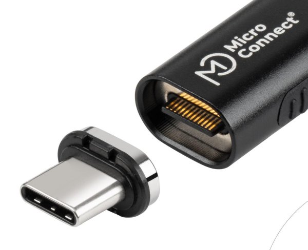 Zoom bild av Premium USB4 magnetic plug - MicroConnect