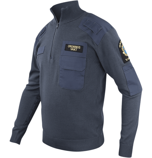 Zoom bild av Texstar Natotröja med ½ zip & krage ON02 sida