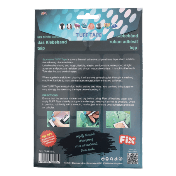 Zoom bild av Stormsure Tuff Tape Lagningslappar Set Large