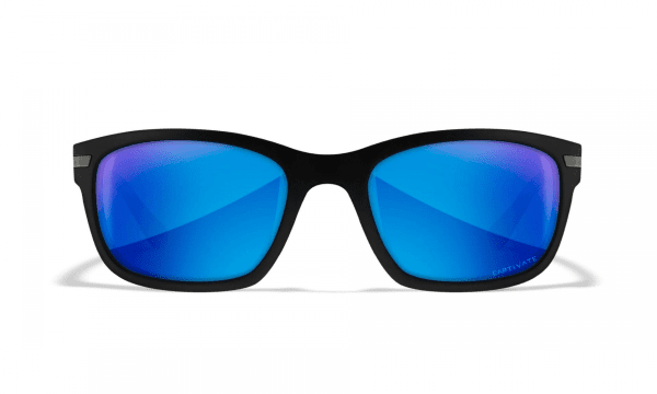 Zoom bild av WileyX HELIX CAPTIVATE Polarized Blue Mirror Lenses Matte Black Frame