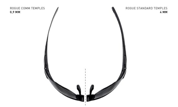 Zoom bild av WileyX Rogue Comm Grey/Clear/Rust Matte Black Frame